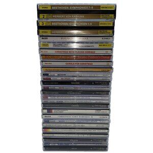 25 Classical Music CDs Beethoven Tchaikovsky Wagner Bach Chopin Christmas Choir